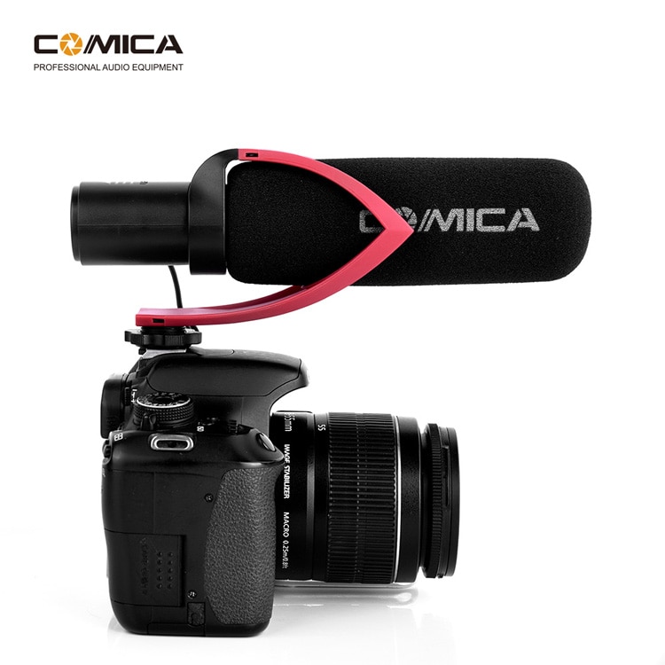 Comica CVM-V30 PRO Camera Microphone Electric Super-Cardioid Directional Condenser Video Microphone for Video Interview Camera