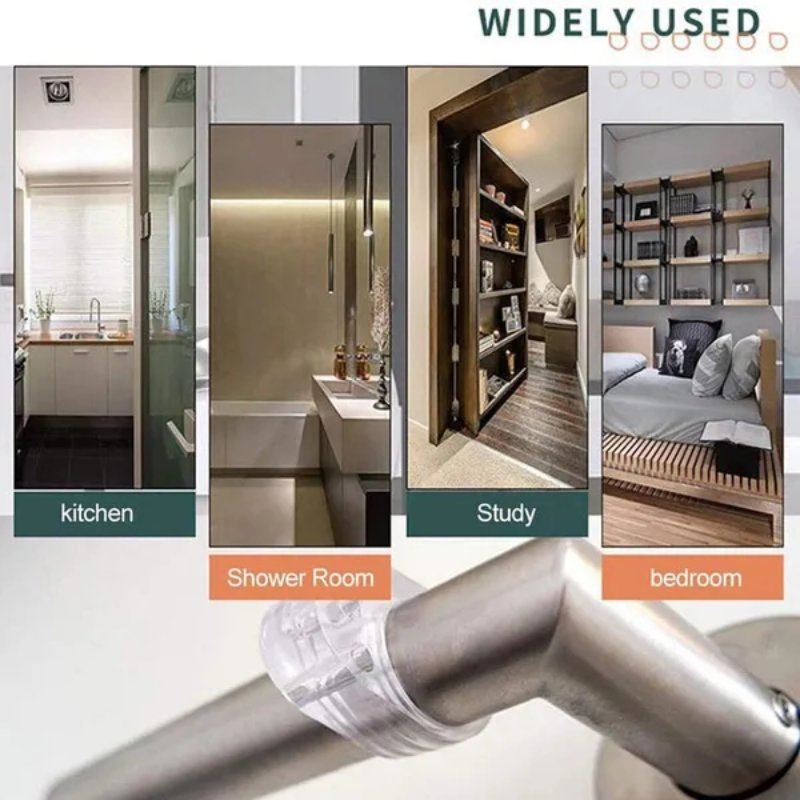 8/1 Stuks Deur Stopt Punch-Free Deurklink Buffer Muur Bescherming Transparante Deurknop Bumper Voor Muren Meubels Beschermkap