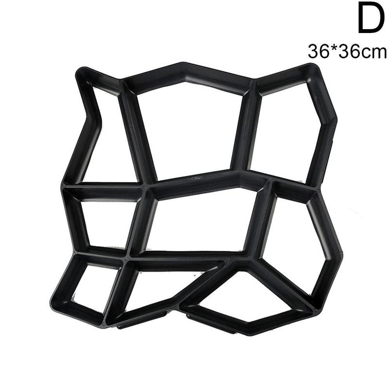 Concrete Molds Pave Garden ReusableDIY Plastic Paths Maker Concrete Stepping Stone Cement Mould Brick Molds Garden Stone Road: D