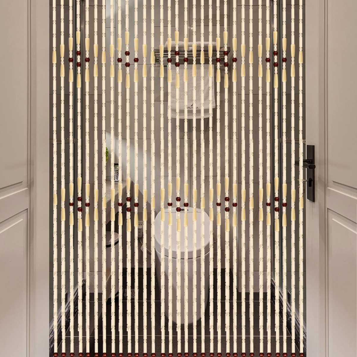 31 linjer håndlagde tre persienner 90 x 220cm treperle gardiner fly skjerm Port deler ren til gangen stue dør vindu