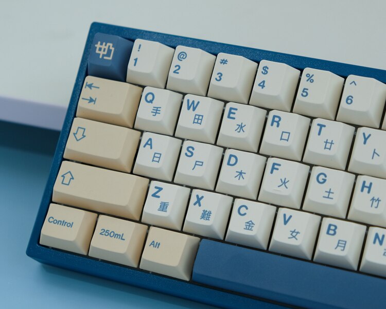 1 set pbt gmk sojamilch-tastenkappen, pbt-sublimations-tastenkappen im cherry-profil für mechanische gaming-tastaturen, weiße serie