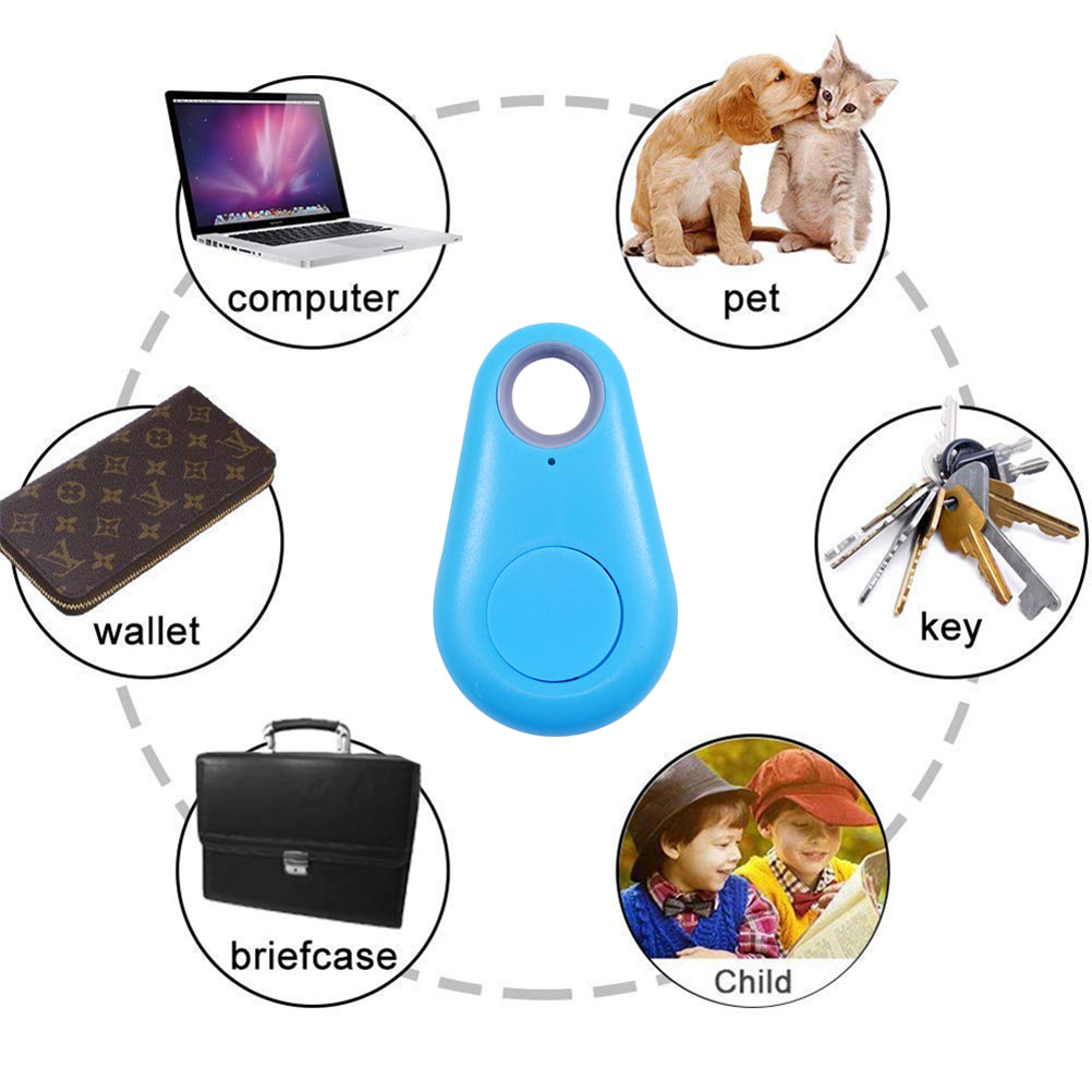 Mini rastreador inteligente de bolsillo antipérdida, inalámbrico por Bluetooth 4,0, localizador GPS, etiqueta, cartera con alarma, llave para perro mascota
