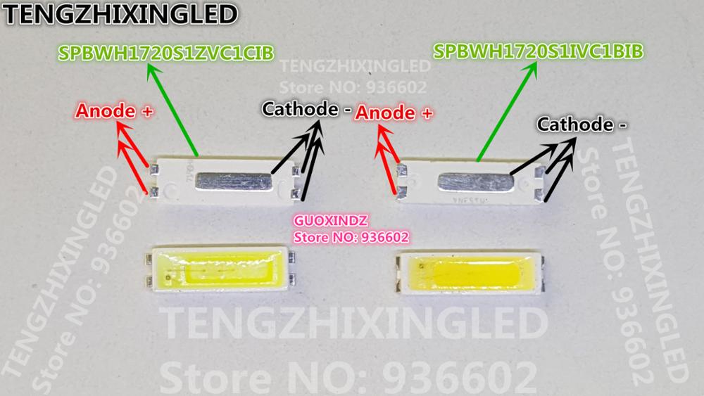 Pour SAMSUNG LED LCD rétro-éclairage TV Application LED rétro-éclairage TT721A 0.5W 3V 7020 blanc froid LED LCD TV rétro-éclairage SPBWH1720S1