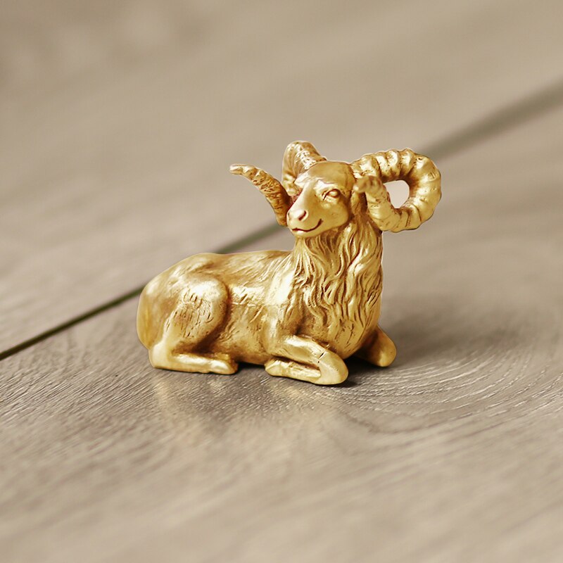 Mooie Geit Paperweights Decoratie Schilderen Messing Papier Drukt Draagbare Creatieve Brush Pen Rest Chinese Kalligrafie Paperweights