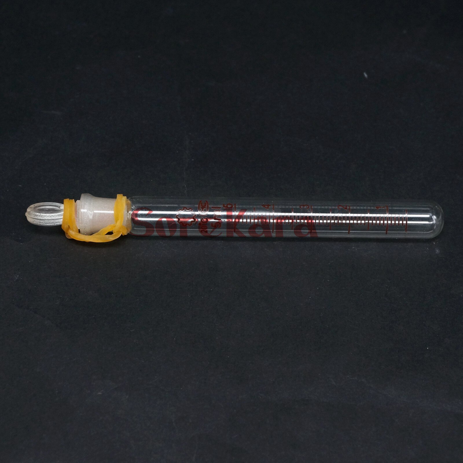 Scale Line 5ml Glass Test Tube Round bottom with glass stopper cap for Chemistry Laboratory