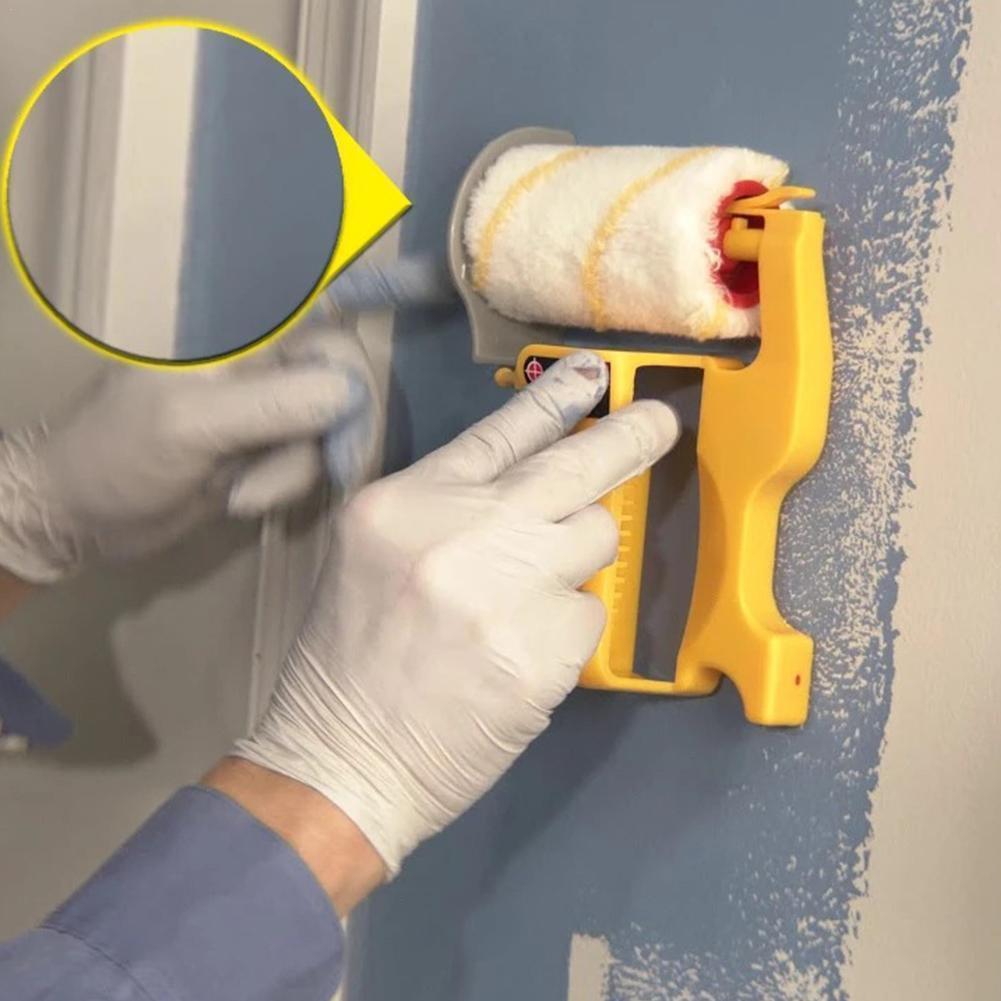 Verf Roller Multifunctionele Huishoudelijke Gebruik Muur Decoratieve Verf Roller Tool Tool Penselen Schilderen Borstel Inpakken Set Thuis B3J8