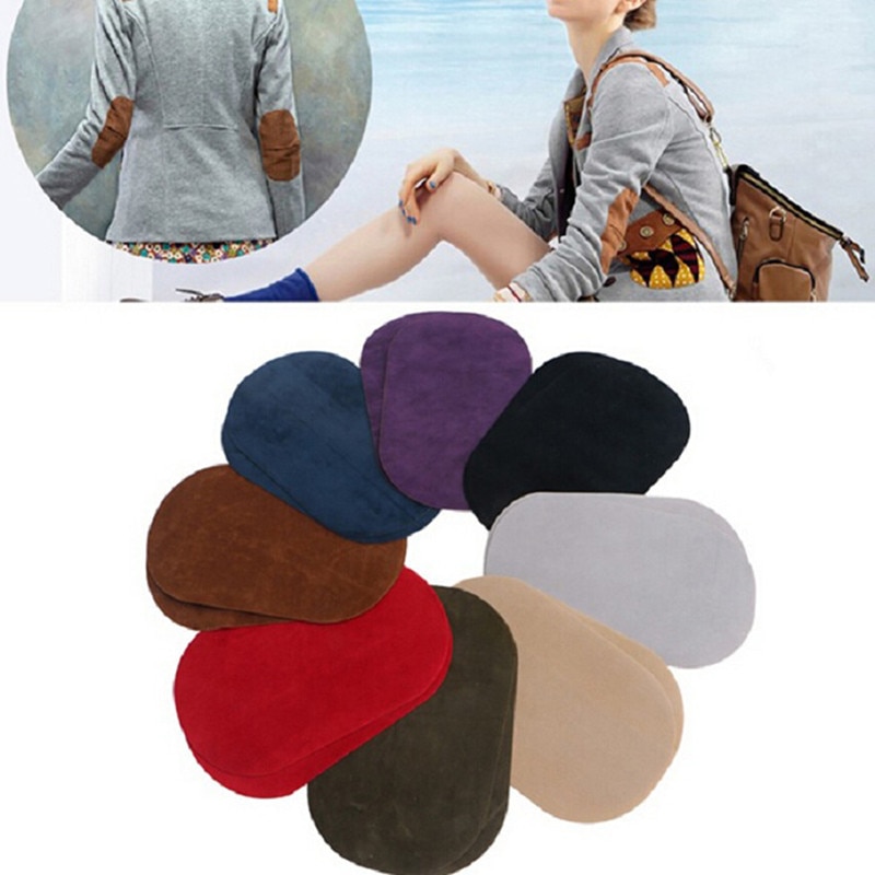 Lot de 2 patchs thermocollants ronds pour réparation de coudes et genoux, autocollants pour vêtements, accessoires vestimentaires