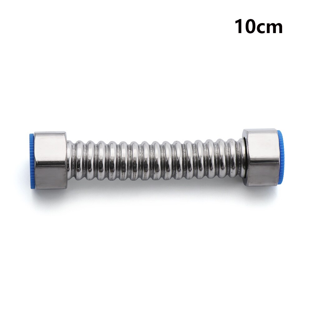1pc g1/2 &quot; rustfritt stål korrugert tilførselsslange varmtvannsbereder kobling vvs rør slange uttrekkbart korrugert rør: 10cm