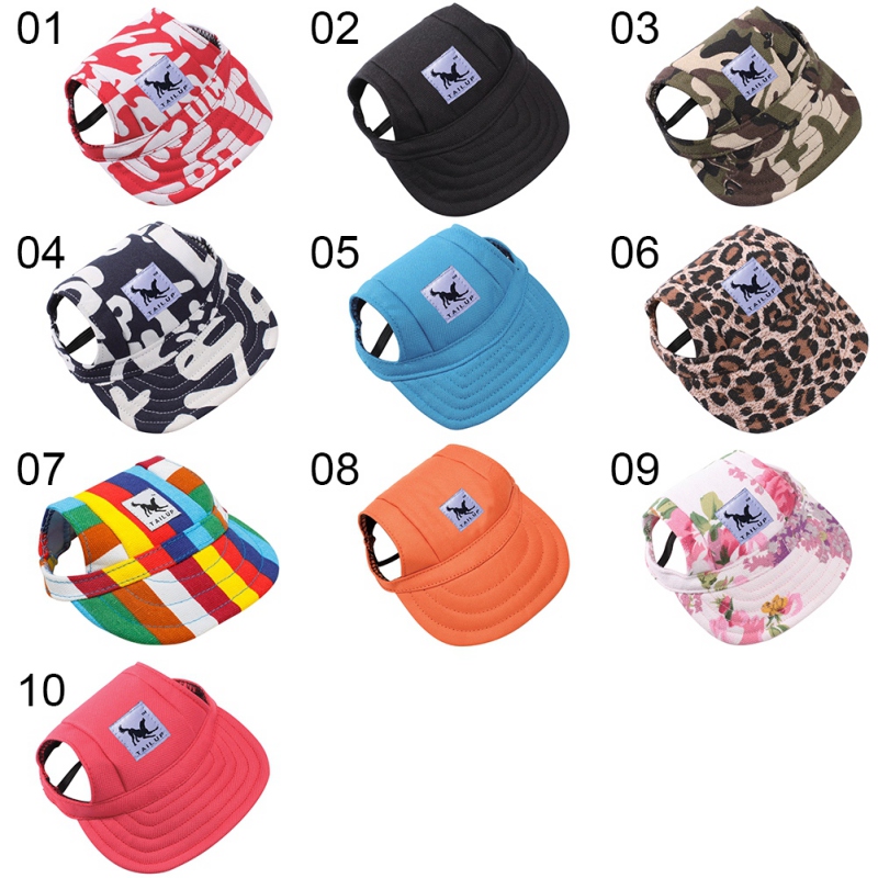 [TAILUP]Dog Hat With Ear Hole Summer Baseball Cap for Small pet dogs product Oxford Cloth breathable handsome Cool Doggie py0017