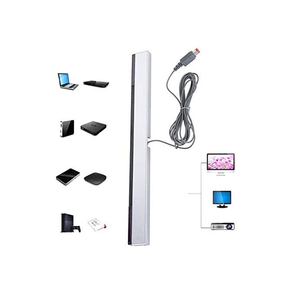 Kabel Infrarood Ir Signaal Ray Sensor Bar, vervanging Infrarood Ir Ray Motion Sensor Bar Compatibel Met Wii En Wii U Console