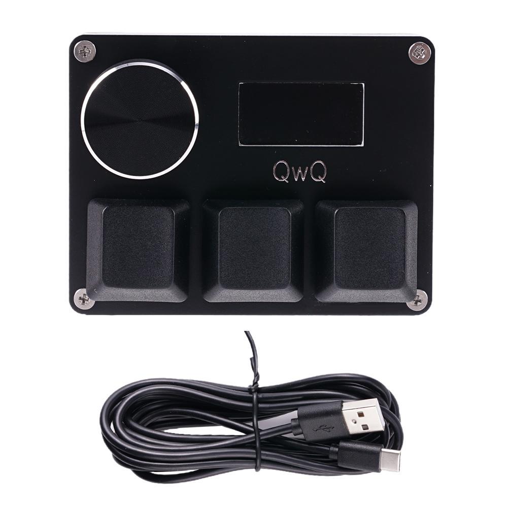 Pour SayoDevice OSU O3C déclencheur rapide Mini clavier écran personnalisé 3 4 touches Konb copier coller programmation Macro clavier de jeu: Or