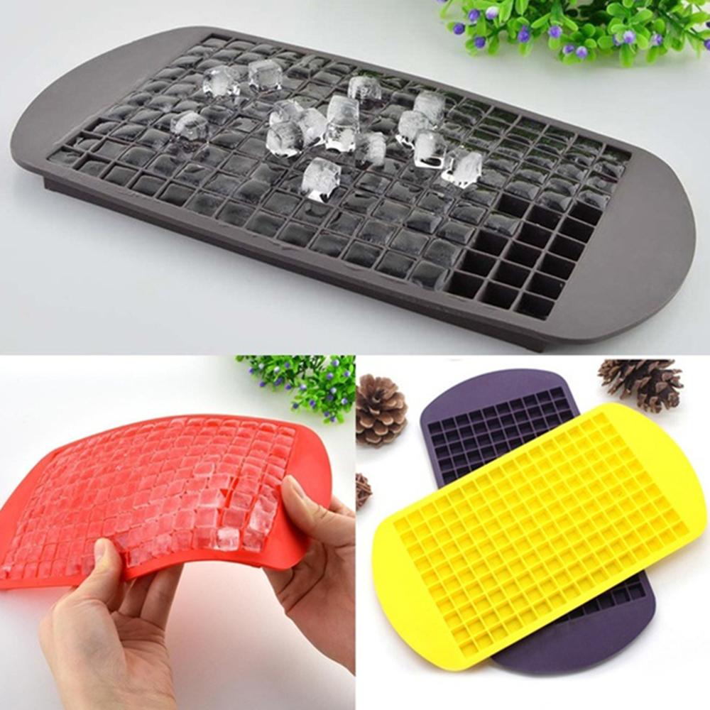 160 Grids Form for Ice Tray Fruit Ice Cube Maker DIY Ice Cube Tray Hielo Mold Square Shape Kitchen Accessories