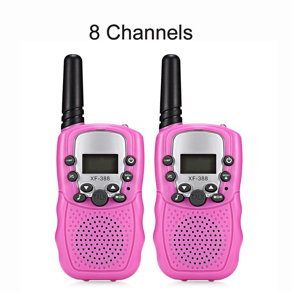 2 stk børn mini walkie talkie tovejs radio 8/22 kanaler walkie talkies retevis radiokommunikator transceiver til børn: 8ch røde