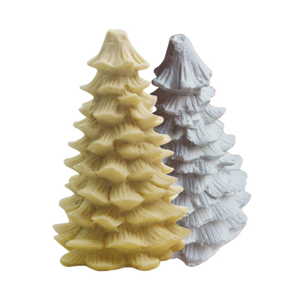 Silicone Christmas Tree Candle Mould For DIY Candle Making Soap Pudding Jelly Dessert Chocolate Mould Cake Decoration