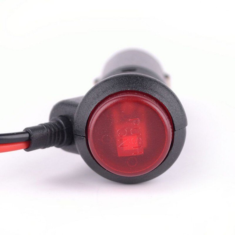 3m Universal Connector 12V 24V Male Auto Car Motorcycle Cigarette Lighter Socket Plug Connector On Off Switch