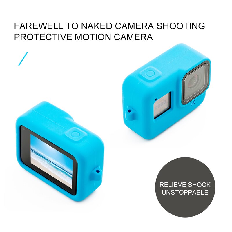 Silicone Case For Gopro Hero8 Black Sports Camera For GoPro Hero 8 Black Hero Camera Waterproof Silicone Protective Case