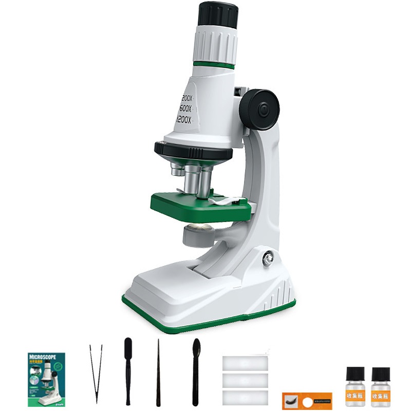 Kit de microscopio para niños 200x 600x 1200x, juguete de tallo de ciencia biológica, microscopio de bolsillo educativo para escuela y hogar con luz LED: plum
