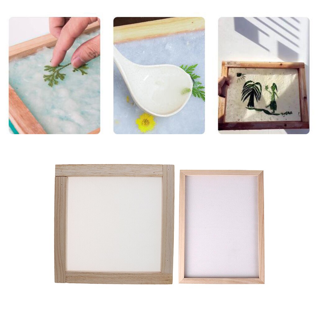 Paper Making Mould Kit Screen Frame DIY Craft Hand Craft Recycling