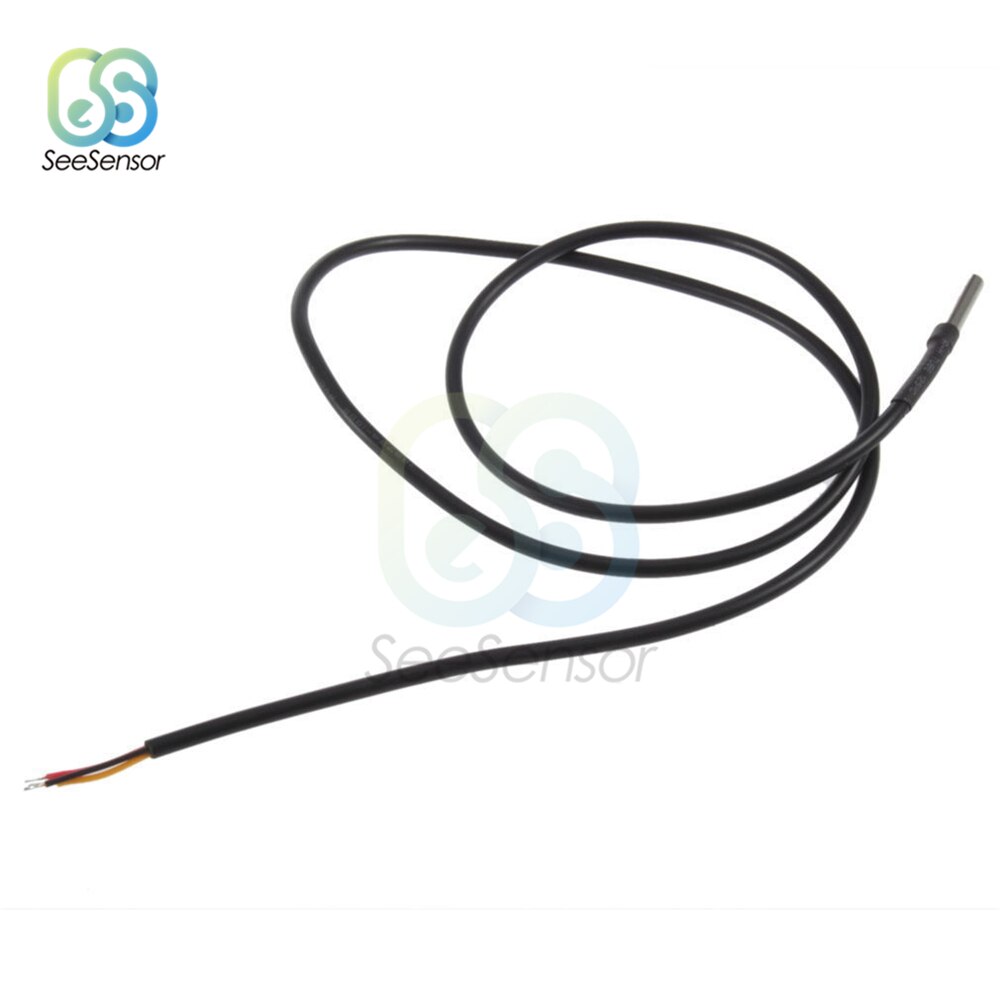 100cm DS1820 Stainless Steel Waterproof DS18b20 Temperature Probe Digital Temperature Sensor For Arduino