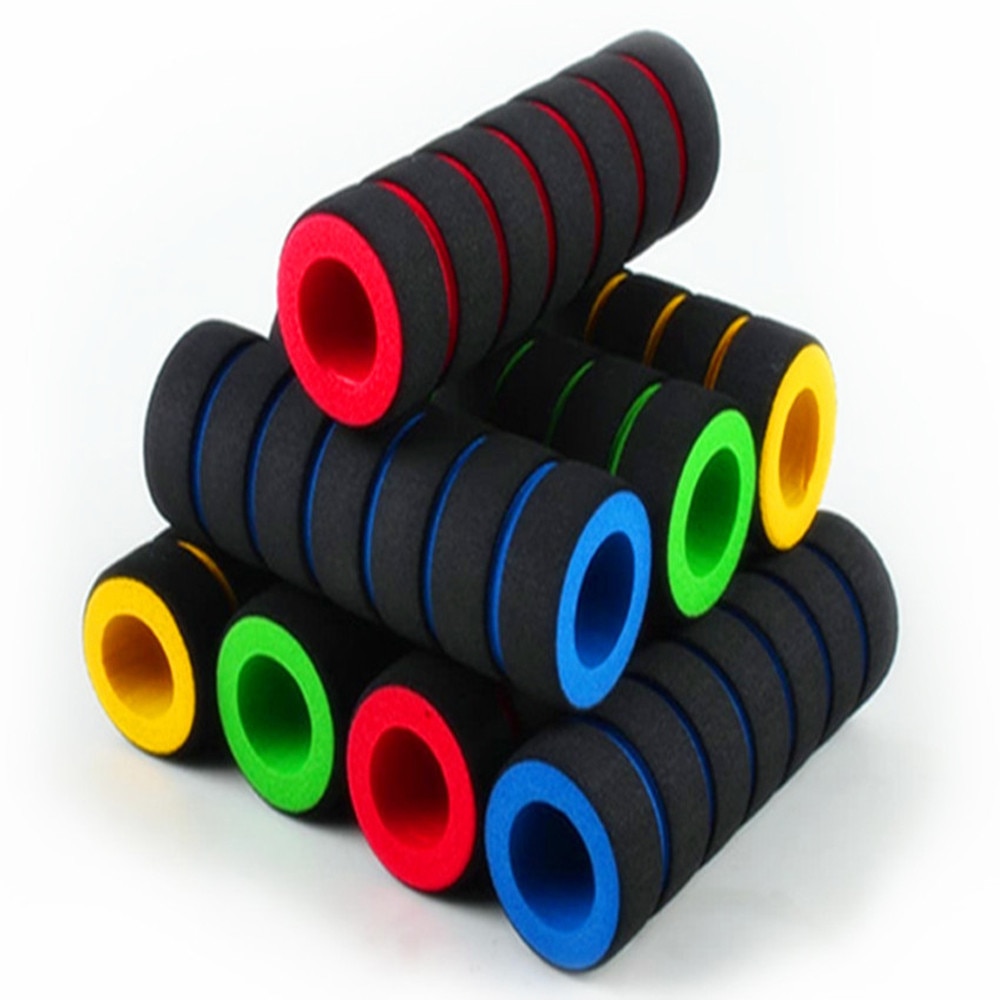 2Pc/1pair Bike Racing Bicycle Motorcycle Handle Bar Foam Sponge Grip Cover Non-slip Soft Handlebar Bike Bar