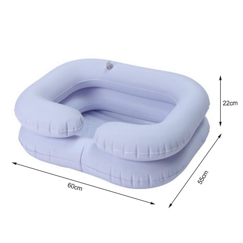 Inflatable PVC Shampoo Basin Wash Basin For The Elderly The Disabled Nursing Convenient Folding Sink Home Supplies