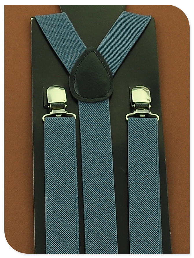 -KIDS Bretels 2.5 cm x 65 cm 36 kleuren Mix JONGENS/MEISJES Bretel Elastische Bretels slim Jarretelle Y-back Bretels: Dark Grey