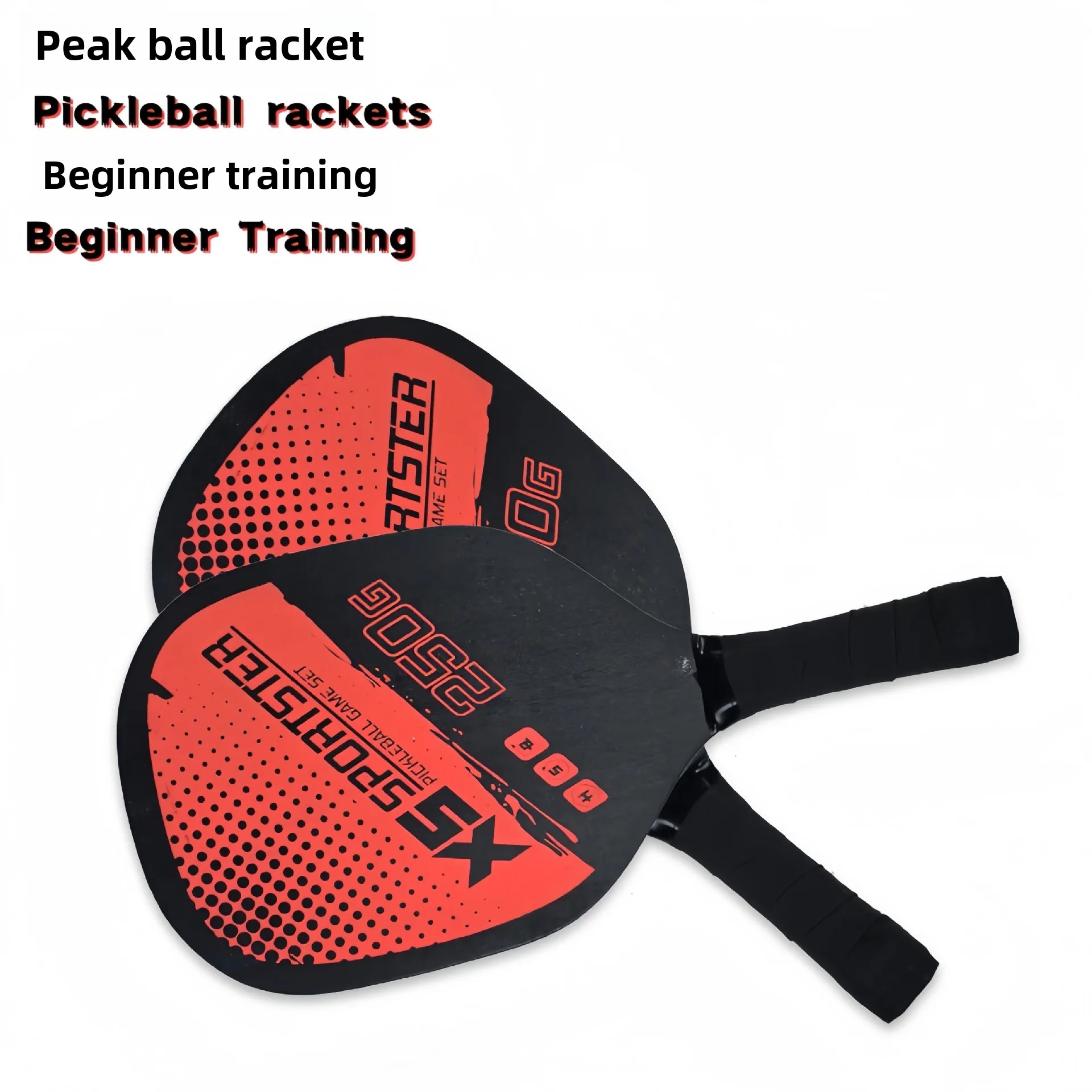 Padelschläger-Strandset aus Holz mit Ball, Outdoor-Sport, Fitnessgeräte, Kombination aus Badmintonschläger aus dem Festland China