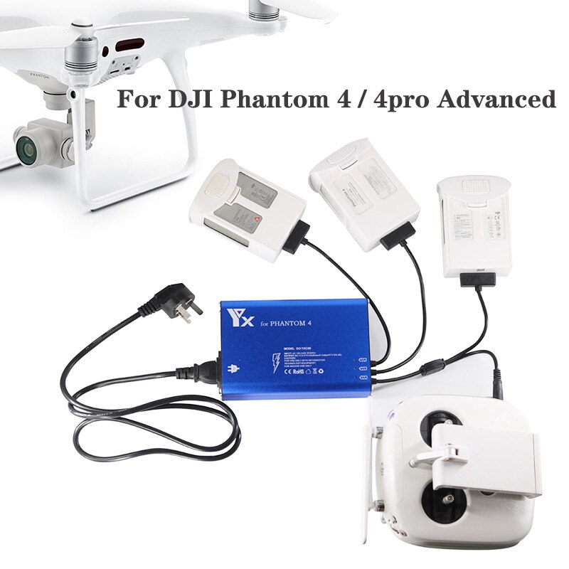 Voor Dji Phantom 4/Geavanceerde/4pro + Drone Batterij Afstandsbediening Snellader 4 In 1 Intelligente Parallel power Hub Onderdelen