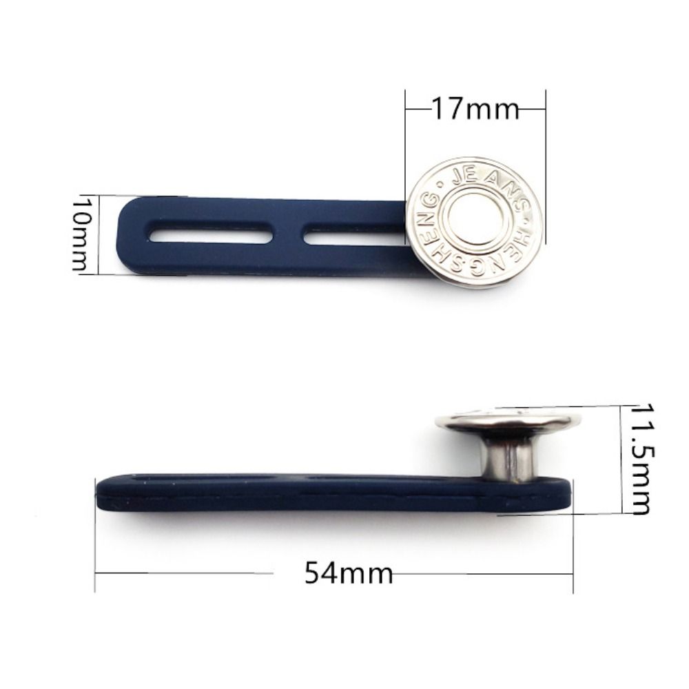 6 pezzi bottoni per cucire Jeans regolabili bottone retrattile pantaloni in metallo Extender Jeans retrattili bottone in vita accessori per cucire