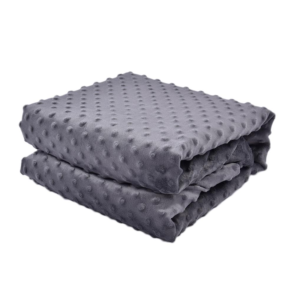 Couverture de couette en velours de cristal de couverture de gravité pondérée par coton couverture de sommeil respirante douce pour la couverture de gravité de décompression adulte