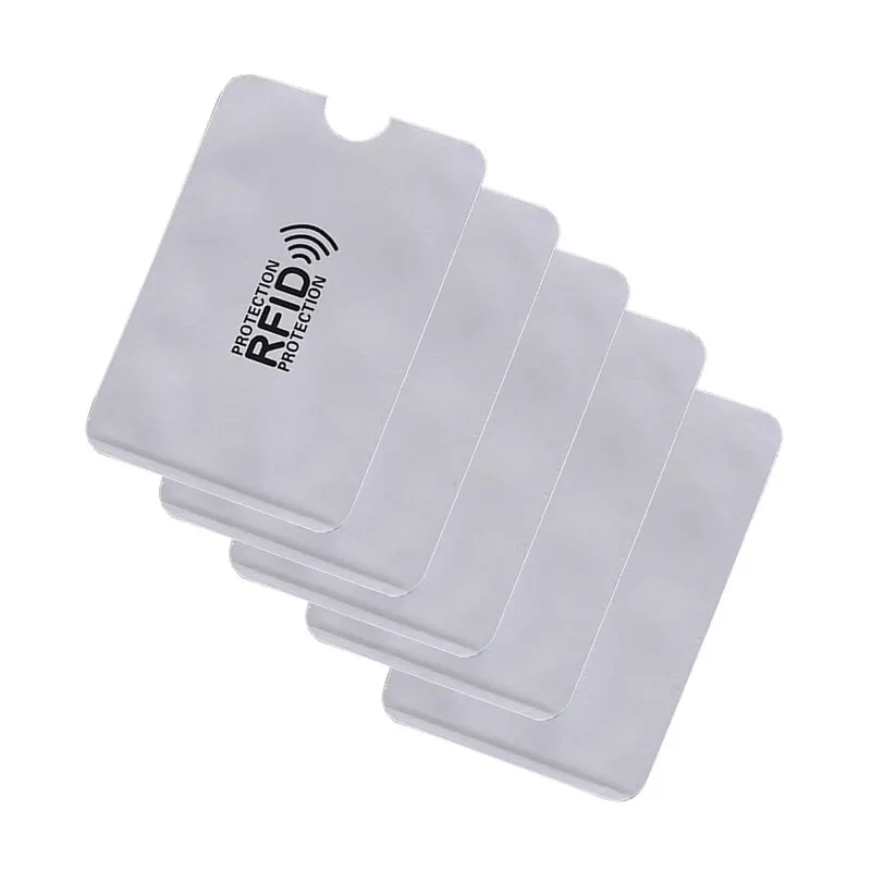 RFID-blockierende Kartenhülle, Aluminiumfolie, Diebstahlschutz, Swipe, Entmagnetisierungshülle, Abschirmtasche