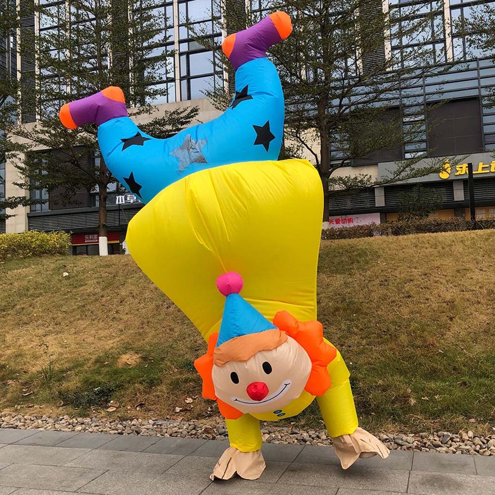 Costume de Clown gonflable pour adulte, tenue drôle, robe de fête Cosplay d&#39;halloween