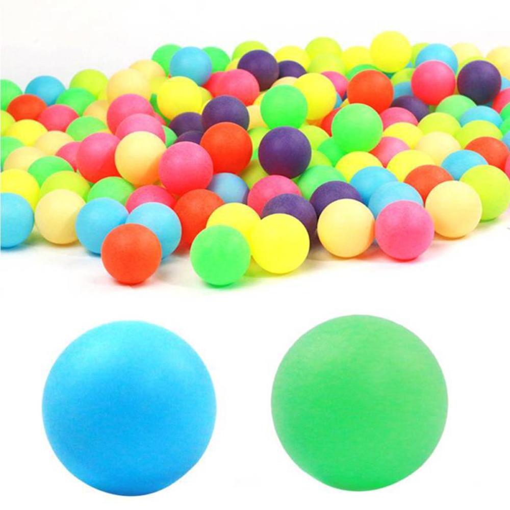 100 Stuks Gekleurde Ping Pong Ballen 40 Mm 2.4G Entertainment Tafeltennis Ballen Gemengde Kleuren Voor Game Activiteit multi Kleur