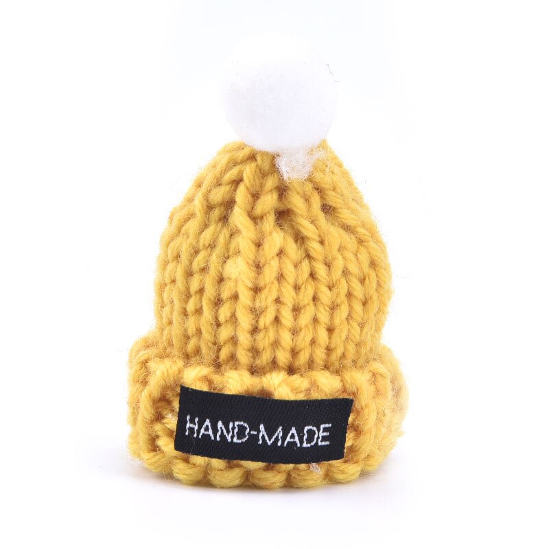 Estilo de coche sombrero hecho a mano de forma ambientador con Clip de Aire acondicionado Ventilación Perfume fragancia Original aroma accesorios para automóviles: Amarillo