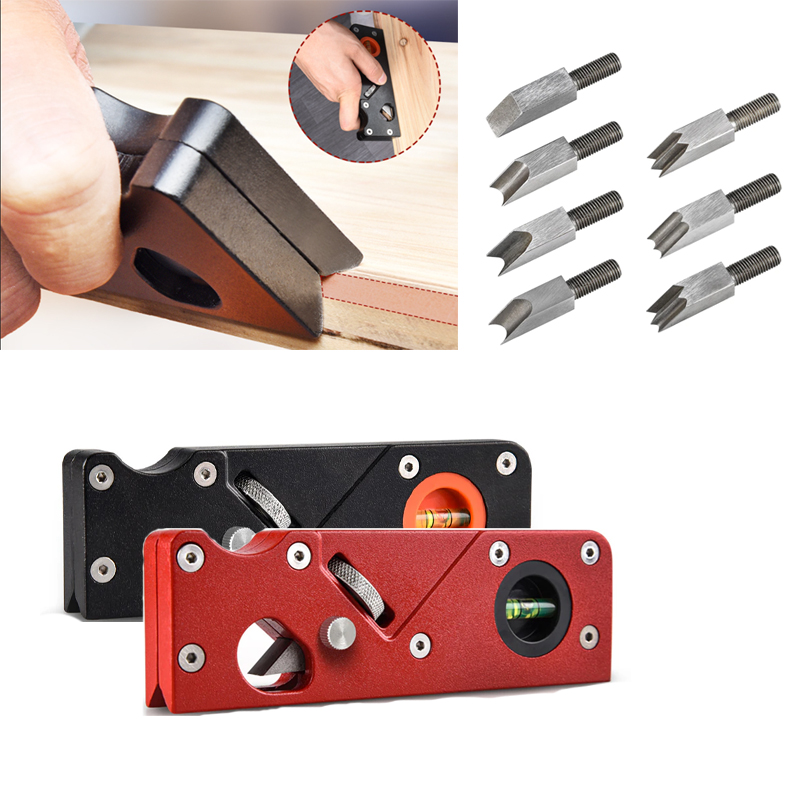 Fasenhobel mit Unterstützer, Handhobel für sterben Holzbearbeitung, zum schnellen Kantenhobeln, Bogenmaß-Eckenhobel, Trimmen, Zimmermanns-Hand-DIY-Werkzeug