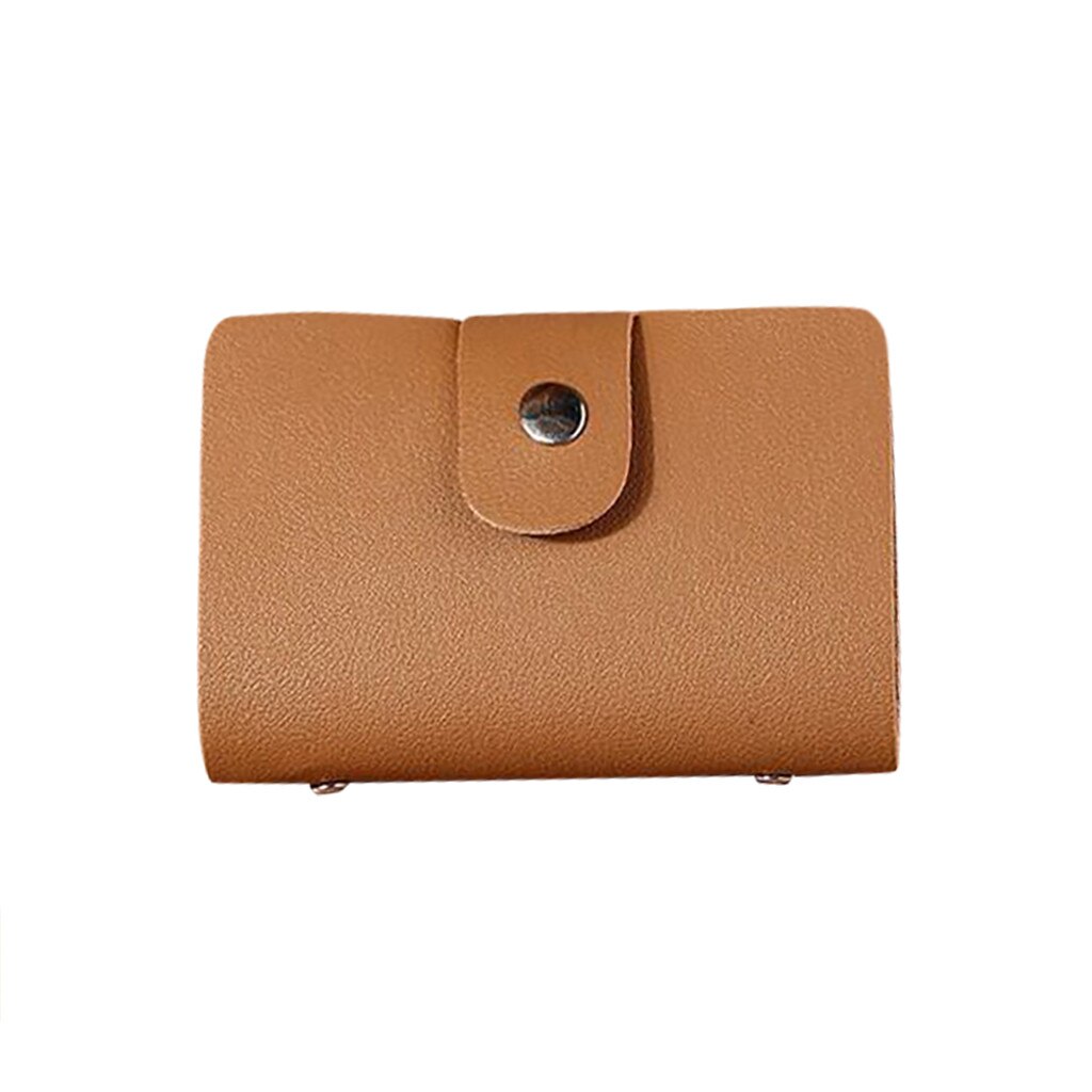 Men Women Leather Credit Card Holder Case Card Holder Wallet Business Card Women Credit Passport Card 12 Bit