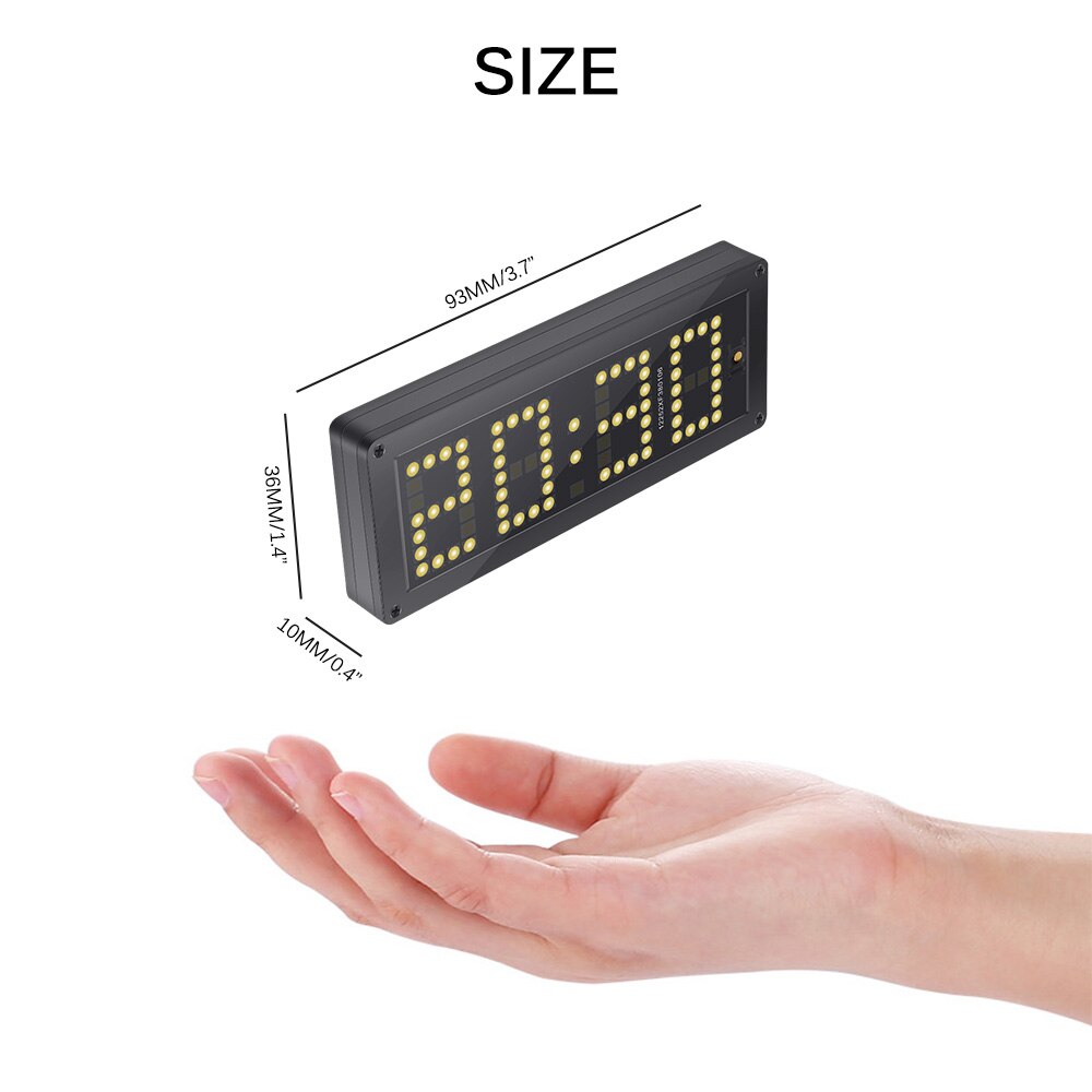 3 In 1 Ajustable Hoge Precisie Led Klok Voltage Auto Elektronische Digitale Thermometer Auto Klok Lichtgevende Voltmeter Rx8025