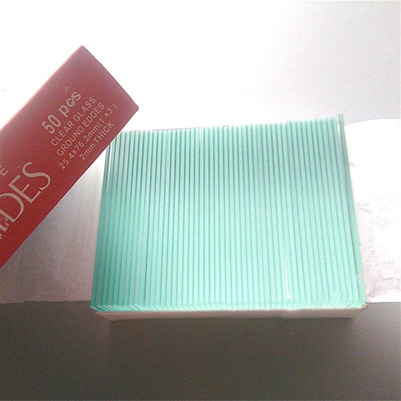 Microscope Slides Thick 2 mm Blood Bone Marrow Push Slides For Microscope 25.4mm x 76.2mm Microscope Accessories 50pcs/pk