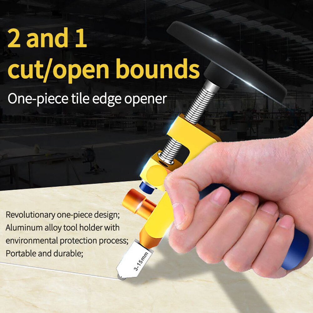 Hoge Sterkte Glassnijder Tegel Handheld Multifunctionele Draagbare Opener Thuis Glassnijder Diamant Snijden Handgereedschap