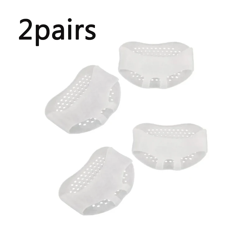 Silicone Metatarsal Pads Toe Separator Pain Relief Foot Pads Orthotics Foot Massage Insoles Forefoot Socks Foot Care Tool: Brown