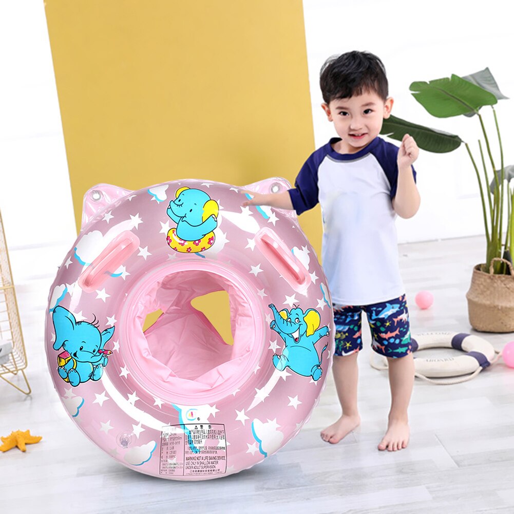 Baby Inflatable Swimming Rings Seat Summer for Kids Infant Float Swimming Circle W/ Dual Handle Party Water Toys for 6-36 Months