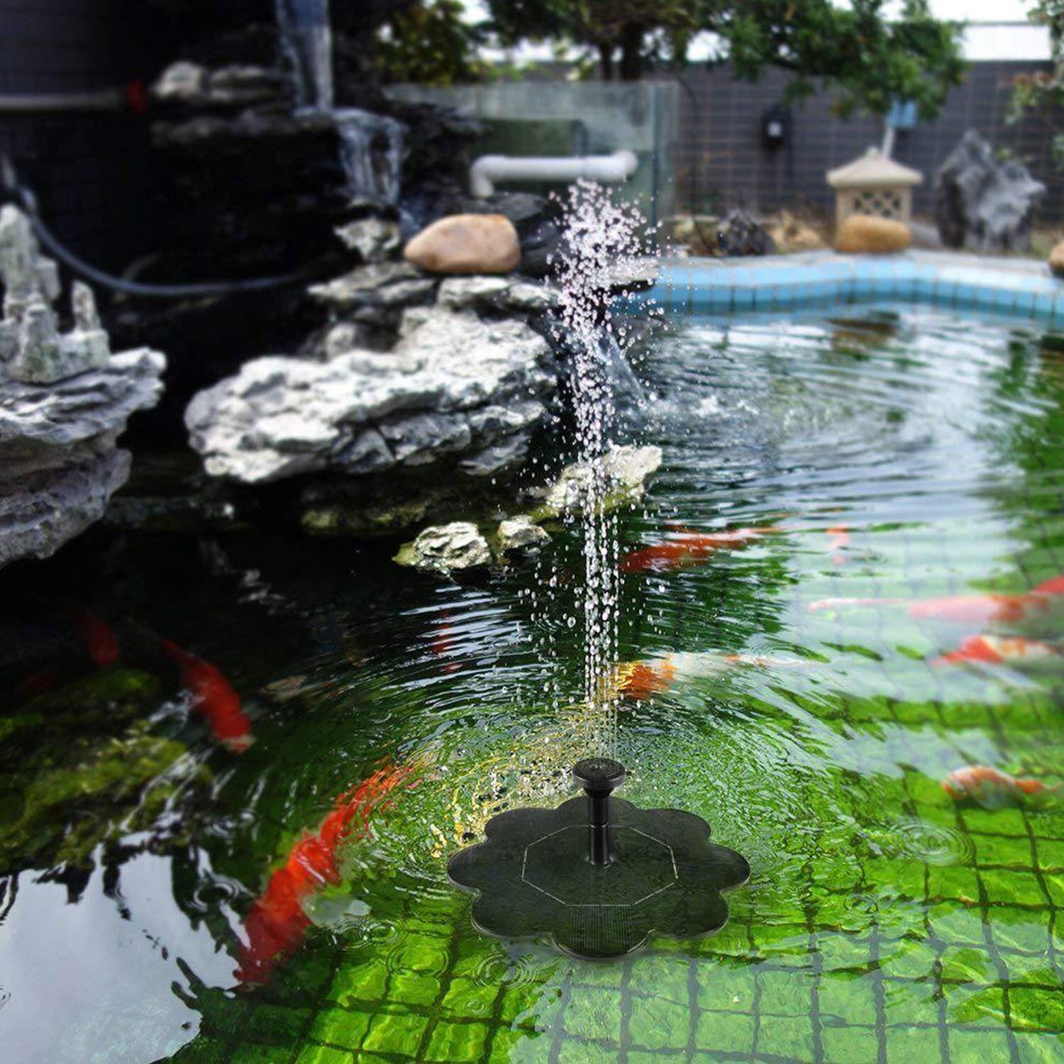 Solar Powered Bird Bath Fountain Outdoor Bird Bath Watering Submersible Pump for Garden Pond Patio Aquarium Pool Solar Fountain