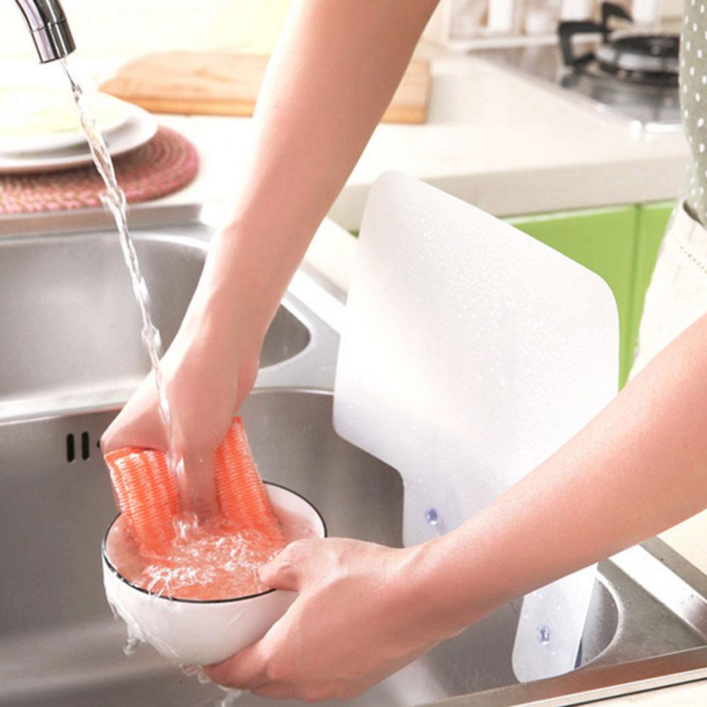 Kitchen Organizer Shelf Sink Water Splash Baffle Pool Board Bathroom Accessories