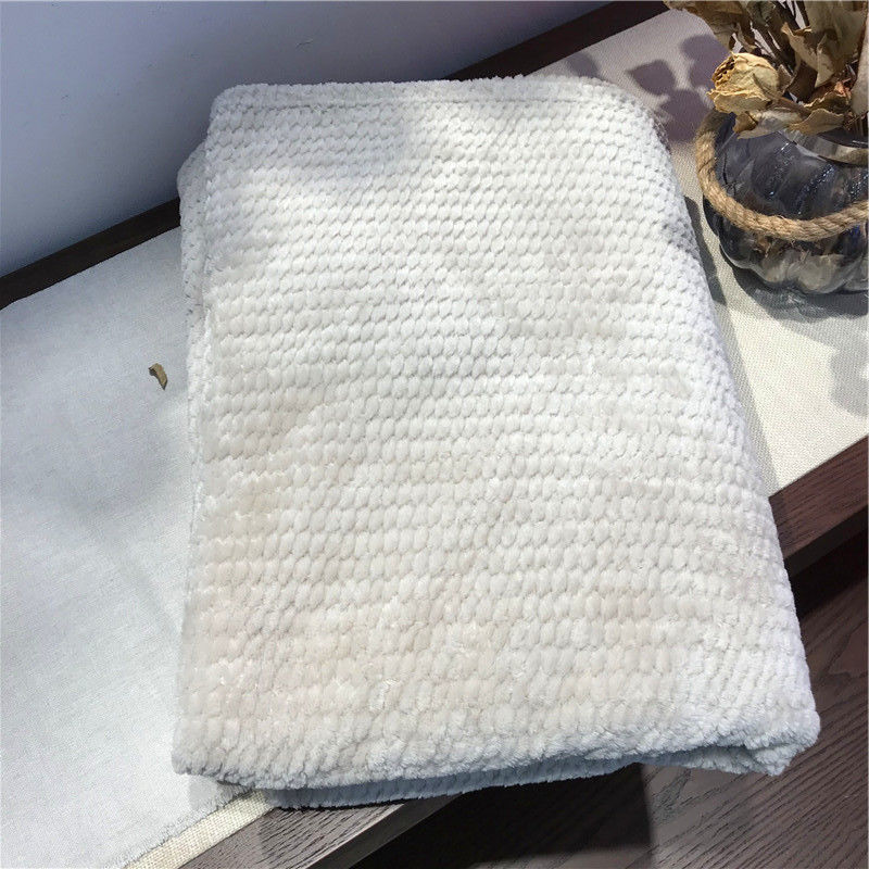 pled na łóżka koralowe koce polarowe szary kolor pledy pojedyncze/królowa/król flanelowe narzuty miękkie ciepłe koce na łóżko: C / 80X120CM