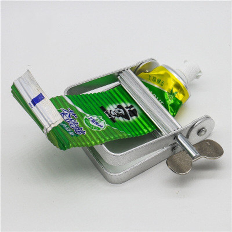 1pc Tube Squeezer Lazy Toothpaste Dispenser Metal Squeezing Tools Hair Color Dye Cosmetic Paint Squeezer Tube Wringer