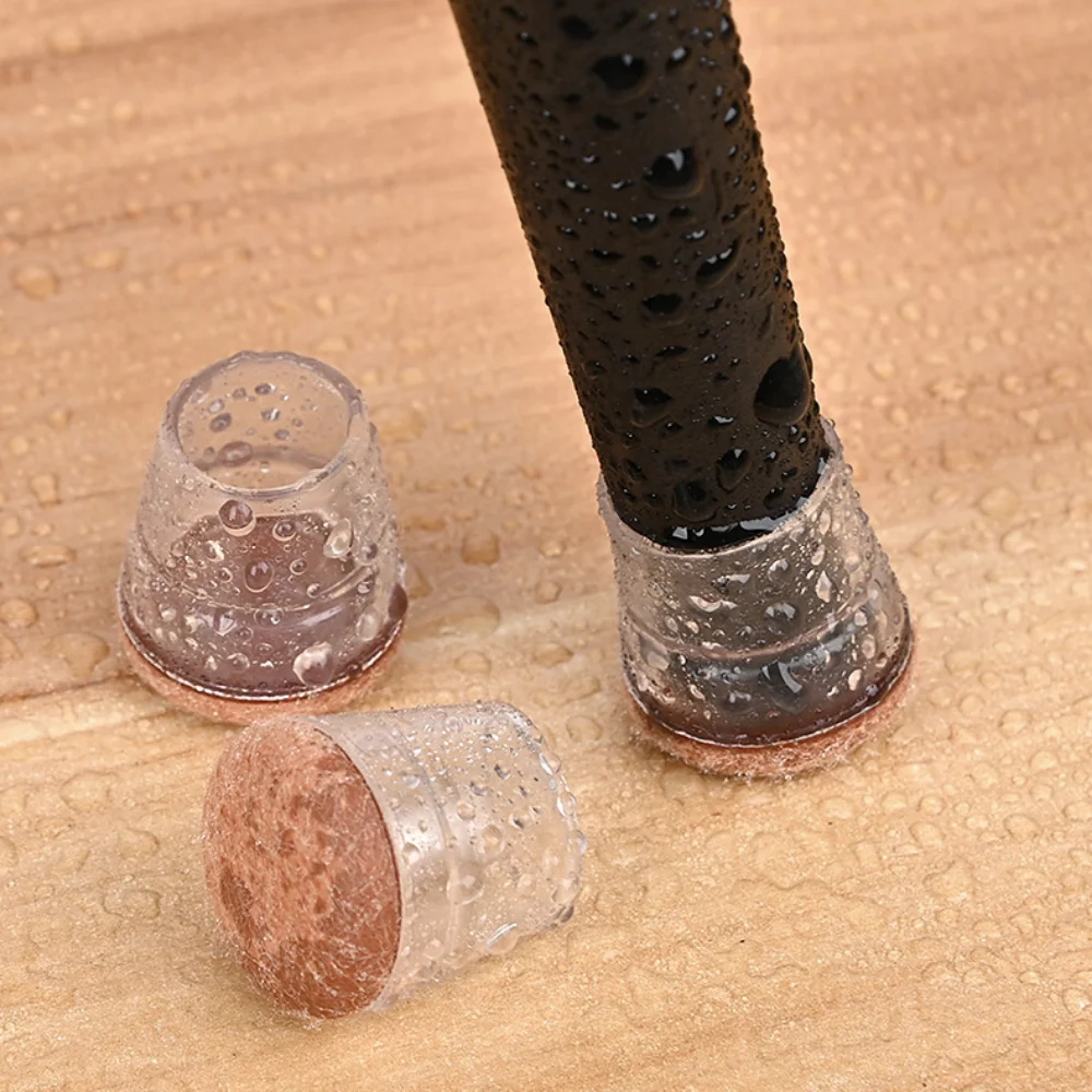 Coussinets de protection coordonnants en caoutchouc pour pieds de chaise, couvre-pieds, meubles, table, intérieur, maison, extérieur, bureau, jardin, 1/4 pièces