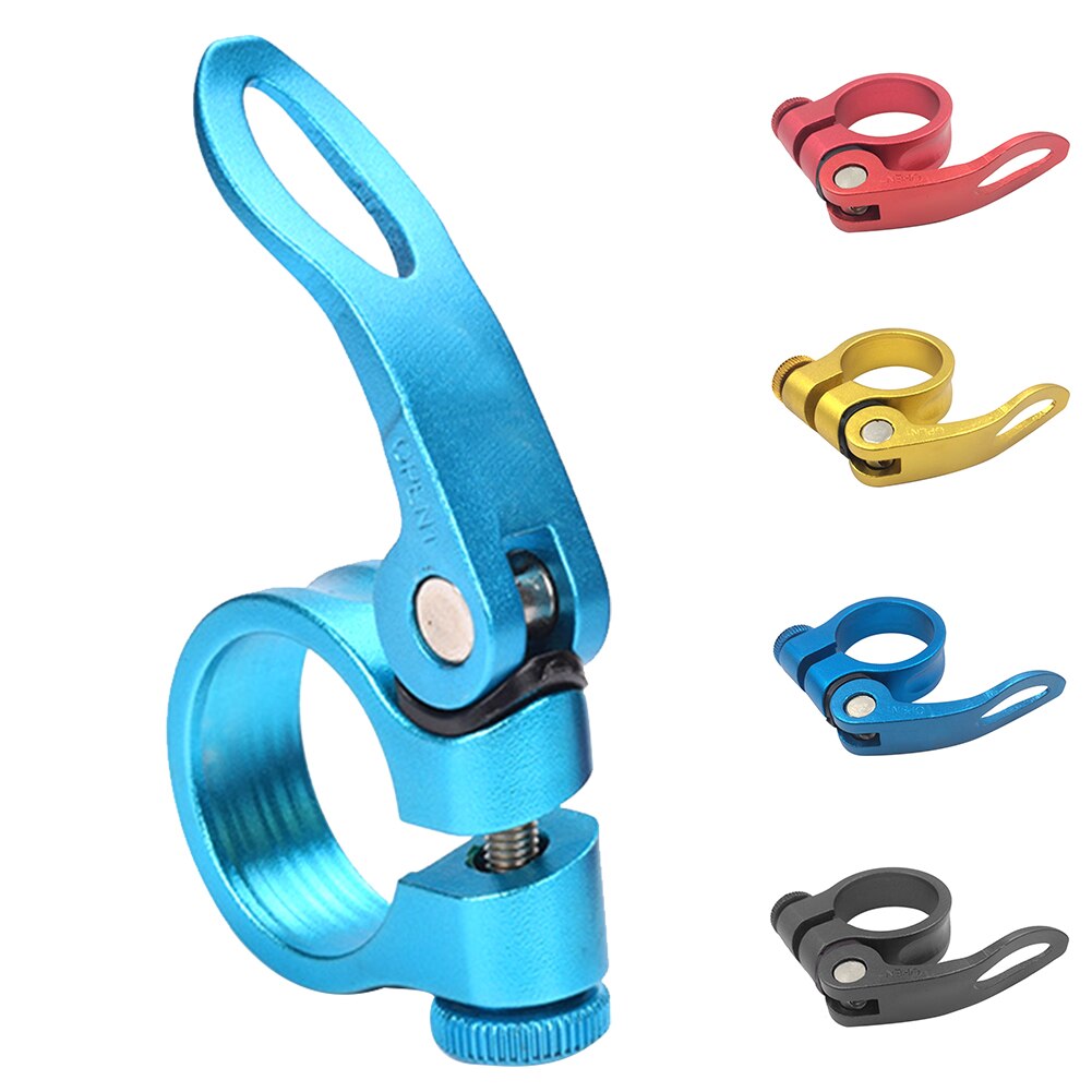 Reserve eenvoudig te installeren fiets herbruikbare duurzame zadelpenklem aluminiumlegering accessoires lichtgewicht snelspanner vervanging
