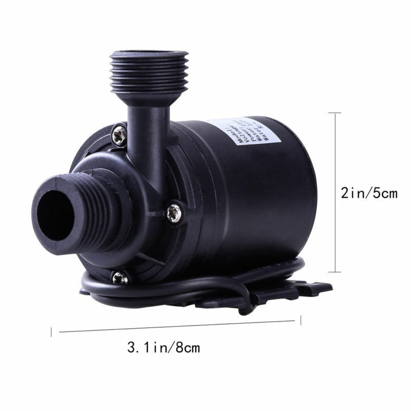 Mini pompe à eau, DC 24V 800L/H 5M Pompe de circulation d'eau chaude Pompe à eau solaire Pompe à eau submersible avec moteur sans balais