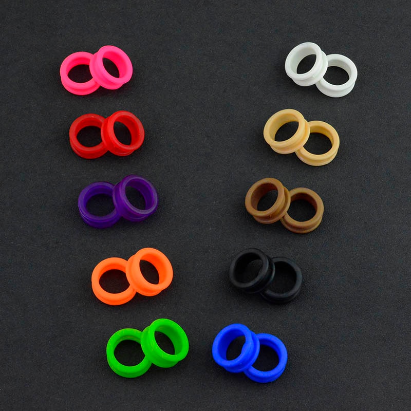 Salon Soft Silica Gel Hair Scissors Silicone Finger Rings Scissors Inserts Groomer Accessories Handle Rings for Barber Shears