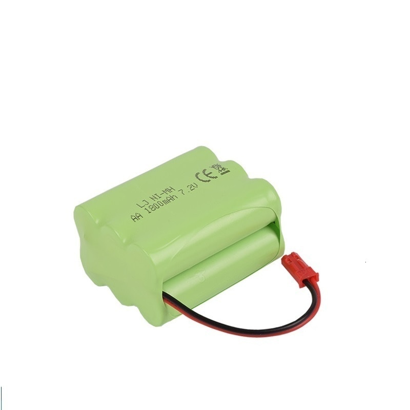 (Enchufe JST) batería NiMH de 7,2 v 1800mah para juguetes Rc tanques de coches trenes camiones Robots barcos pistolas AA 700mah 7,2 v batería recargable